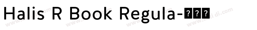 Halis R Book Regula字体转换